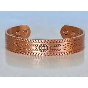 "Native Arrow" Solid Handmade Copper Cuff Bracelets